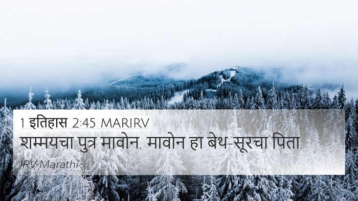 1 इतिहास 2:45 MARIRV Bible Verse Image
