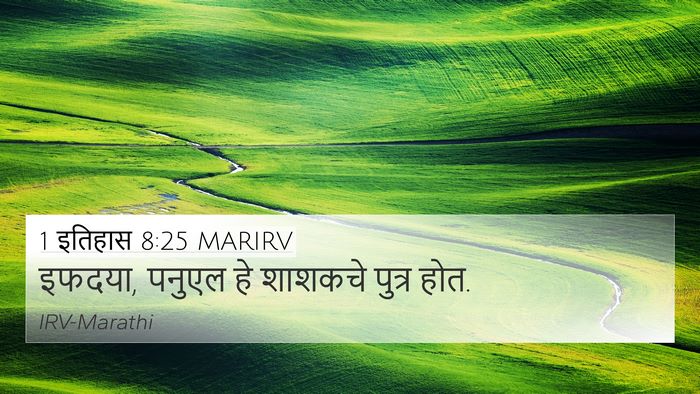1 इतिहास 8:25 MARIRV 4K Wallpaper - इफदया, पनुएल हे - 4K Wallpaper Bible Verse