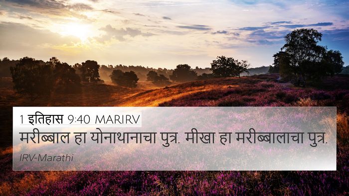 1 इतिहास 9:40 MARIRV Bible Verse Image