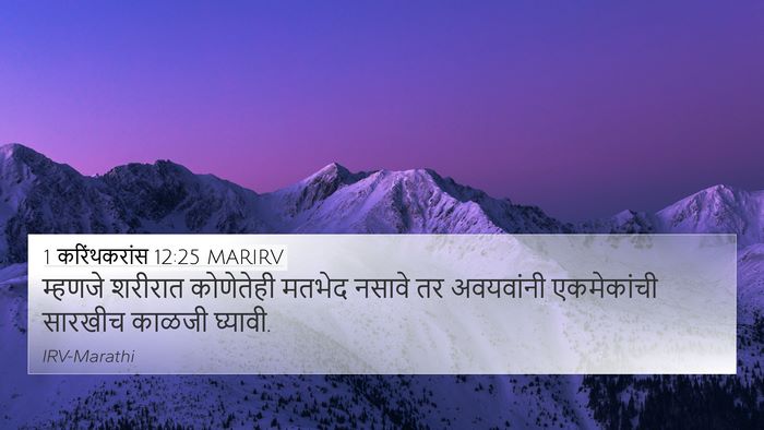 1 करिंथकरांस 12:25 MARIRV Bible Verse Image