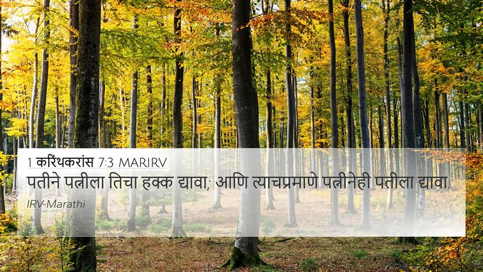 1 करिंथकरांस 7:3 MARIRV 4K Wallpaper - पतीने पत्नीला - 4K Wallpaper Bible Verse