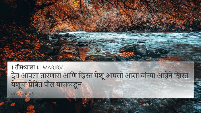 1 तीमथ्याला 1:1 MARIRV Bible Verse Image