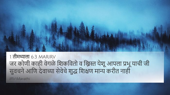 1 तीमथ्याला 6:3 MARIRV Bible Verse Image