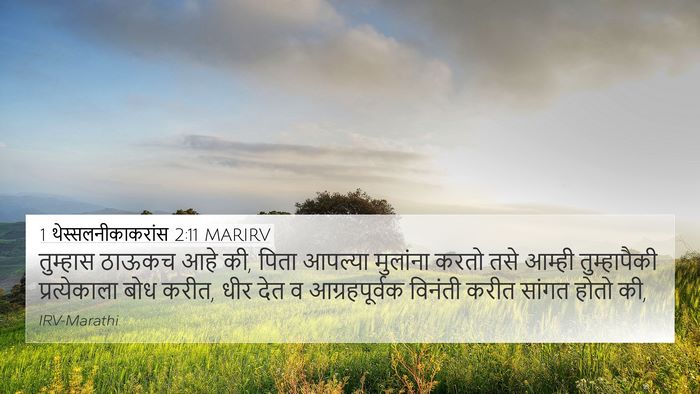 1 थेस्सलनीकाकरांस 2:11 MARIRV Bible Verse Image