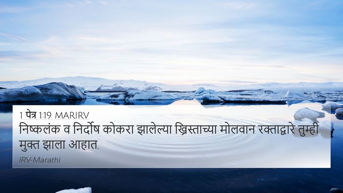 1 पेत्र 1:19 MARIRV Bible Verse Image