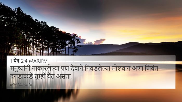 1 पेत्र 2:4 MARIRV Bible Verse Image