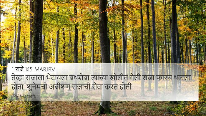 1 राजे 1:15 MARIRV 4K Wallpaper - तेव्हा राजाला - 4K Wallpaper Bible Verse