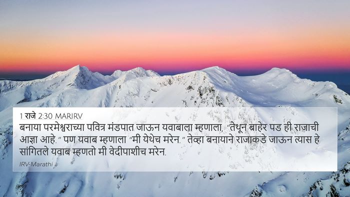 1 राजे 2:30 MARIRV Bible Verse Image