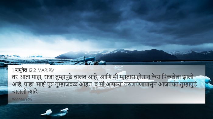 1 शमुवेल 12:2 MARIRV 4K Wallpaper - तर आता पाहा, राजा - 4K Wallpaper Bible Verse