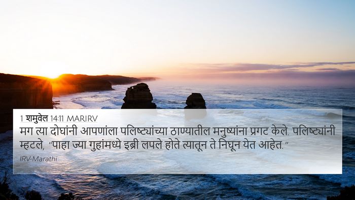1 शमुवेल 14:11 MARIRV Bible Verse Image