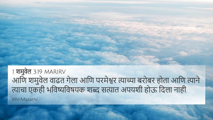 1 शमुवेल 3:19 MARIRV Bible Verse Image