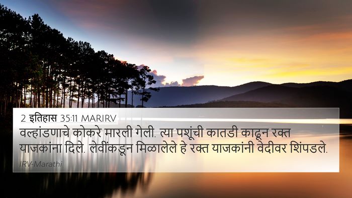 2 इतिहास 35:11 MARIRV Bible Verse Image