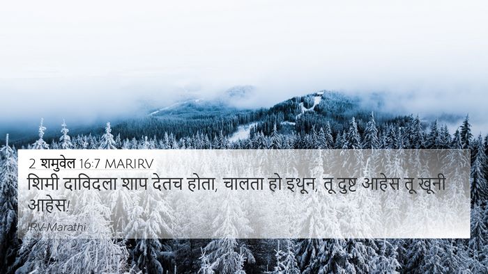 2 शमुवेल 16:7 MARIRV Bible Verse Image