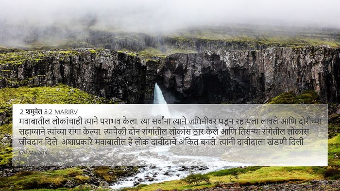 2 शमुवेल 8:2 MARIRV Bible Verse Image