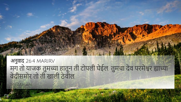 अनुवाद 26:4 MARIRV 4K Wallpaper - मग तो याजक तुमच्या - 4K Wallpaper Bible Verse