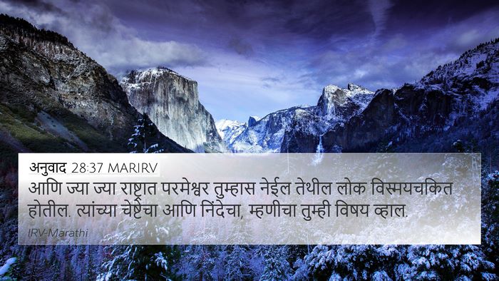 अनुवाद 28:37 MARIRV Bible Verse Image