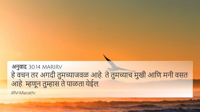 अनुवाद 30:14 MARIRV Bible Verse Image