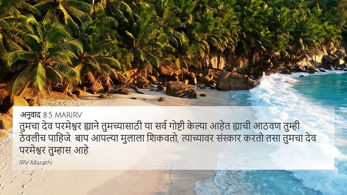 अनुवाद 8:5 MARIRV Bible Verse Image
