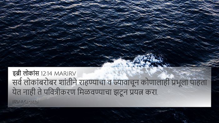 इब्री लोकांस 12:14 MARIRV Bible Verse Image
