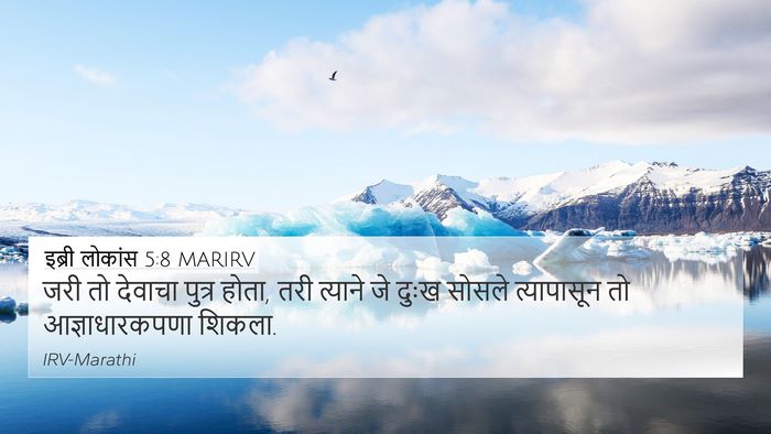 इब्री लोकांस 5:8 MARIRV Bible Verse Image