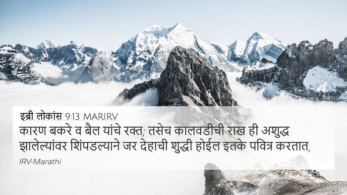 इब्री लोकांस 9:13 MARIRV Bible Verse Image