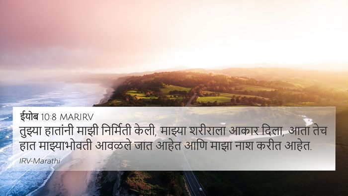 ईयोब 10:8 MARIRV Bible Verse Image