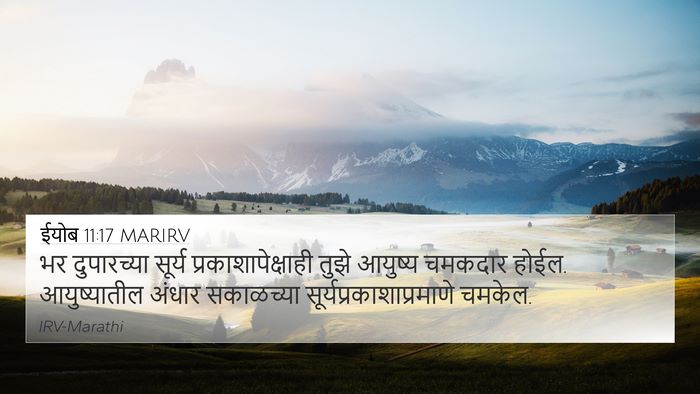 ईयोब 11:17 MARIRV Bible Verse Image