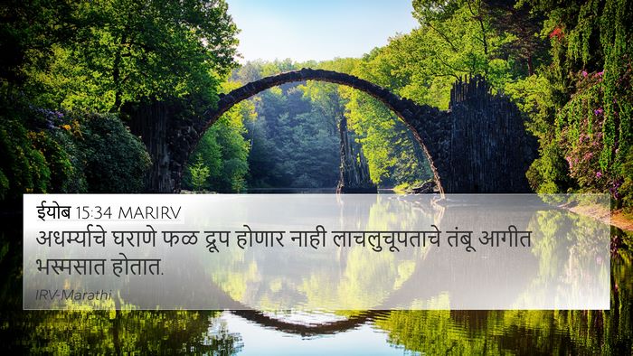 ईयोब 15:34 MARIRV Bible Verse Image
