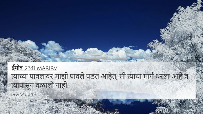 ईयोब 23:11 MARIRV Bible Verse Image