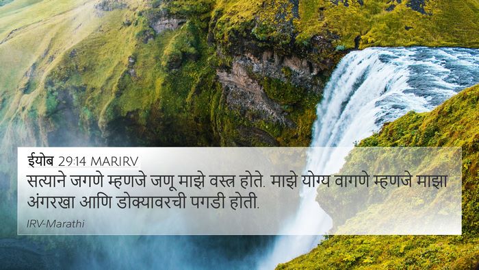 ईयोब 29:14 MARIRV Bible Verse Image