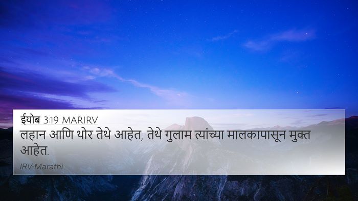 ईयोब 3:19 MARIRV Bible Verse Image