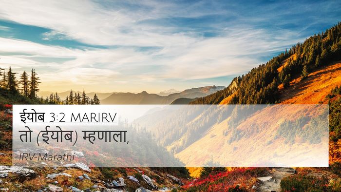 ईयोब 3:2 MARIRV 4K Wallpaper - तो (ईयोब) - 4K Wallpaper Bible Verse