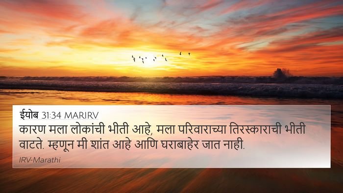 ईयोब 31:34 MARIRV Bible Verse Image