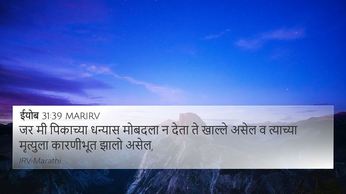 ईयोब 31:39 MARIRV Bible Verse Image