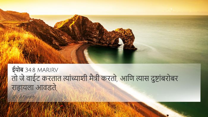 ईयोब 34:8 MARIRV Bible Verse Image