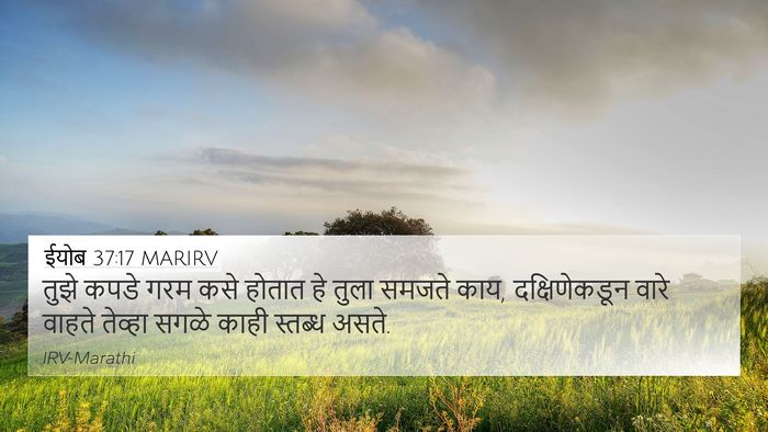 ईयोब 37:17 MARIRV Bible Verse Image