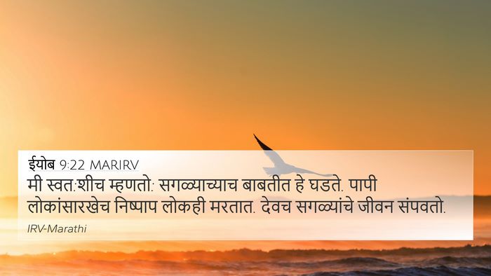 ईयोब 9:22 MARIRV Bible Verse Image