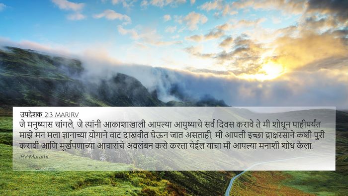 उपदेशक 2:3 MARIRV 4K Wallpaper - जे मनुष्यास - 4K Wallpaper Bible Verse