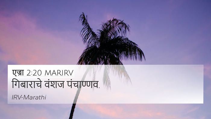 एज्रा 2:20 MARIRV 4K Wallpaper - गिबाराचे वंशज - 4K Wallpaper Bible Verse