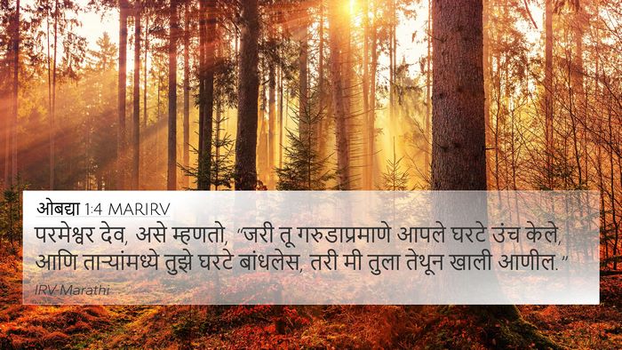 ओबद्या 1:4 MARIRV Bible Verse Image