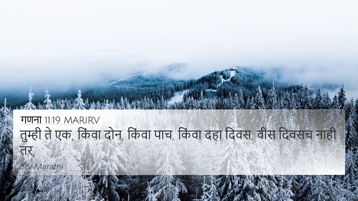 गणना 11:19 MARIRV Bible Verse Image