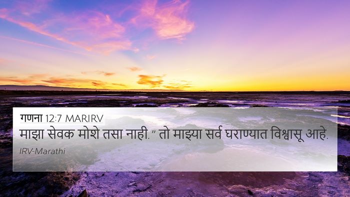 गणना 12:7 MARIRV Bible Verse Image