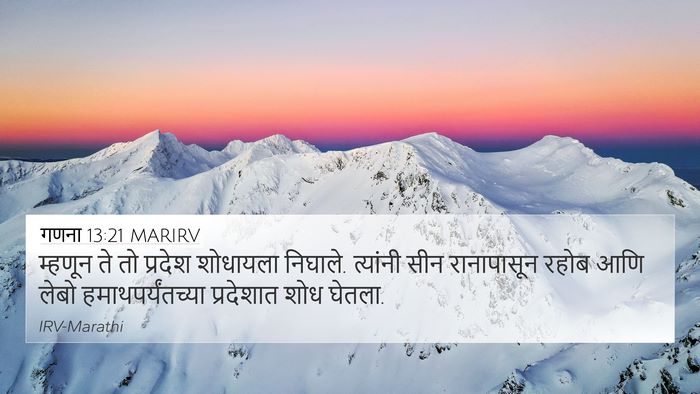 गणना 13:21 MARIRV Bible Verse Image