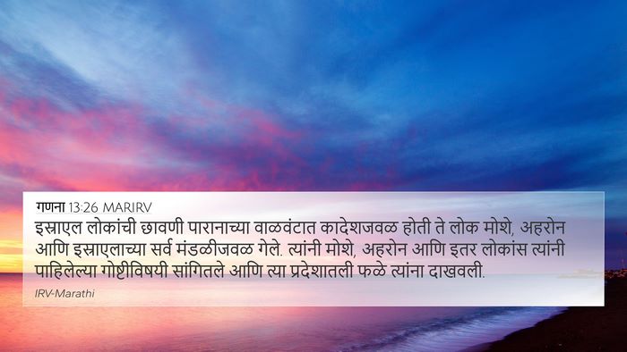 गणना 13:26 MARIRV Bible Verse Image