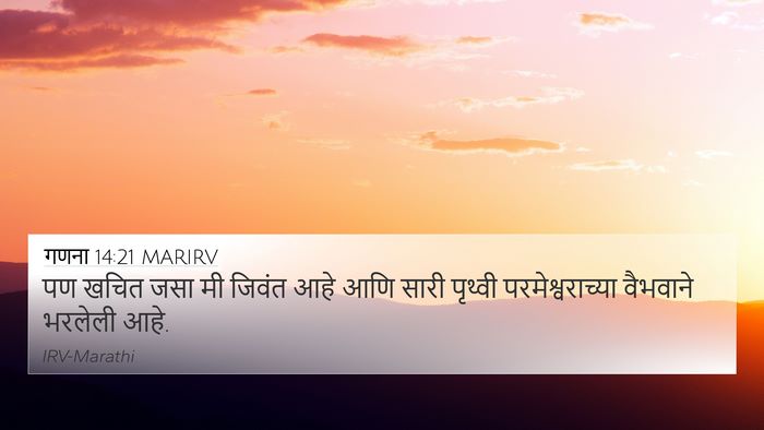 गणना 14:21 MARIRV Bible Verse Image