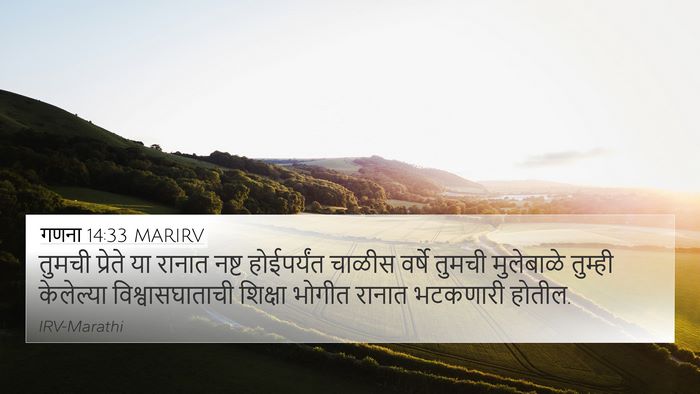 गणना 14:33 MARIRV Bible Verse Image