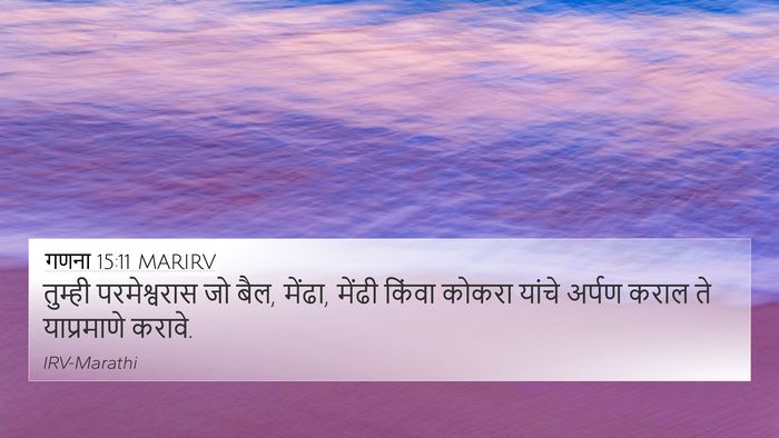 गणना 15:11 MARIRV Bible Verse Image