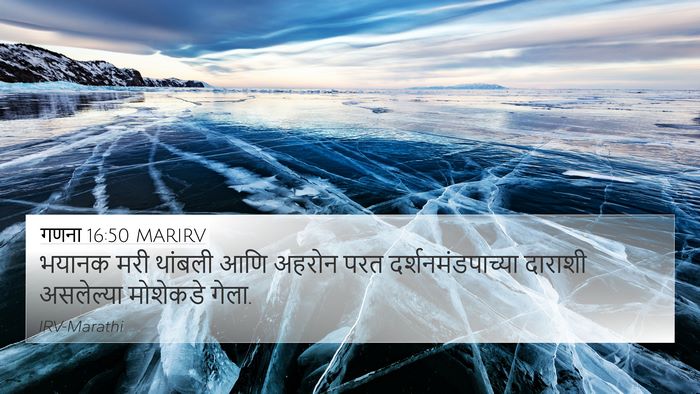गणना 16:50 MARIRV 4K Wallpaper - भयानक मरी थांबली - 4K Wallpaper Bible Verse