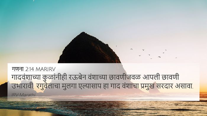 गणना 2:14 MARIRV Bible Verse Image