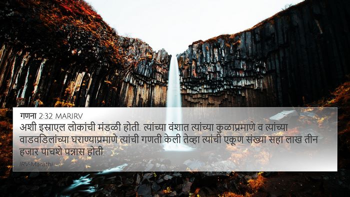 गणना 2:32 MARIRV Bible Verse Image